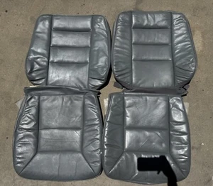 1989-1991 Mercedes w126 Front seat Set cover leather Grey 420Sel 560sel - Picture 1 of 6