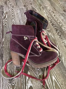 Stiefeletten 37 Tamaris Lila Wildleder - Bild 1 von 4