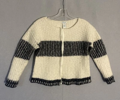 Suéter cárdigan SUNDANCE Covington 100 % lana frontal a presión para mujer talla mediana Foto 1 de 4