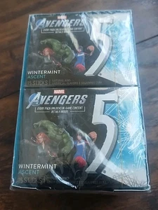 Marvel Avengers 5 Gomas Invierno-Como Nuevo Ascenso Goma Sin Azúcar, 15 Unidades (Paquete de 10) - Imagen 1 de 2