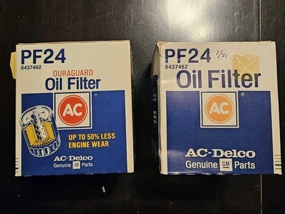 NOS (2) AC Delco PF24 Oil Filter Buick V8 (59-74) Jeep (75-82)  GM 6437462 - Image 1 of 4