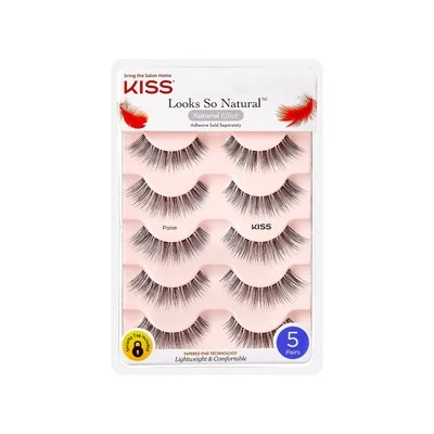 Looks So Natural False Eyelashes Multipack, Lightweight & Comfortable, Tapere... - Image 1 of 4