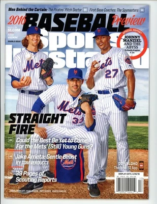 28 de marzo de 2016 Sports Illustrated 28/03/16 SI SIN ETIQUETA Mets deGrom Harvey Familia Foto 1 de 2