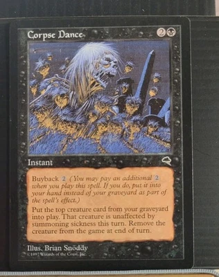 Mtg CORPSE DANCE NM Tempest Reserve List -Argo- - Image 1 of 4
