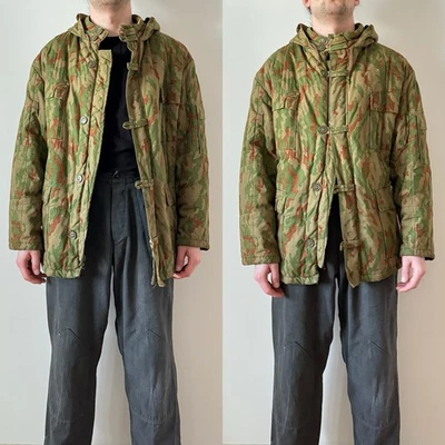 URSS Soviética TTsKO Butano Vintage Acolchado Telogreika Capucha Parka Invierno Chaqueta M Foto 1 de 4