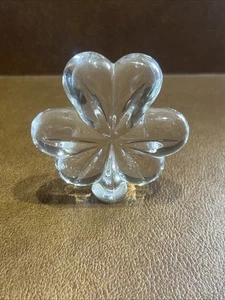 ENFRIADOR DE MANO TRÉBOL CRISTAL WATERFORD ~ PISAPAPELES - Imagen 1 de 6