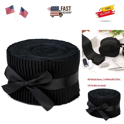 Rollo de gelatina de tela, cuadrados de tela rollo de costura de retazos telas de algodón suave para... Foto 1 de 4