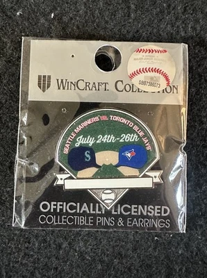MLB Seattle Mariners Vs Blue Jays July 24th-26th Lapel Pin Brand New Collectable - Image 1 of 2