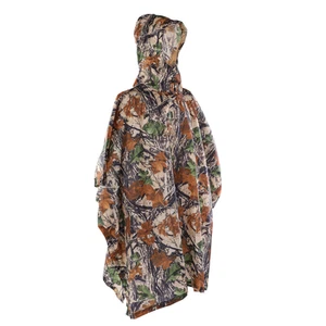 Outdoor Sports Waterproof Poncho Camouflage BGS - Picture 1 of 8