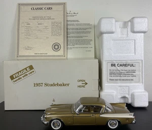 Danbury Mint 1957 Studebaker Golden Hawk 1:24 Diecast Car - MINT condition - Picture 1 of 17