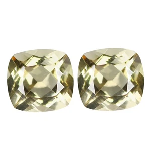 1.28Ct (2Pcs) PairEye-catching Cushion Cut 5 x 5 mm 100% Natural Pink Morganite - Picture 1 of 5