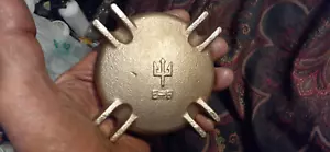 BRONZE Neptune, 5/8 T-10 Water Meter Bottom Back, Freeze, Steampunk, Or Usable! - Bild 1 von 2