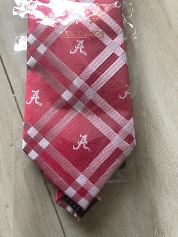 University of Alabama Crimson Tide Neck Tie NIP Eagle’s Wings Rhodes Style Cover