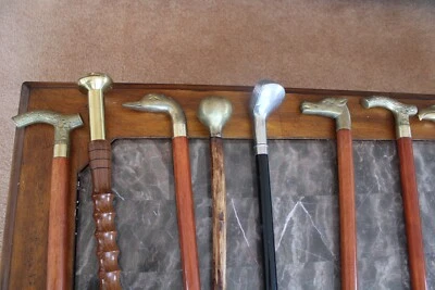 Brass Or Silver Metal Ornate Handled Vintage Assorted Walking Sticks Your Choice - Image 1 of 4