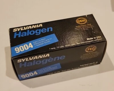 Sylvania 9004 haz alto halógeno/haz bajo 12 V 65/45 vatios HB1 Foto 1 de 2