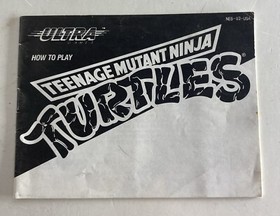 Teenage Mutant Ninja Turtles Nintendo NES Manual Only ~ Instruction Booklet