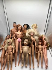 Barbie And doll lot of 12 Read Nude Mixed Lot Vintage To Modern See All Pics - Picture 1 of 22