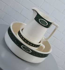 Villeroy & Boch Wallerfangen Waschset 3 teilig Schüssel Nachttopf Krug um 1900 - Bild 1 von 12