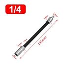 1/4,3/8,1/2 Driver Flexible Long Socket Extension Rod Adapter Ratchet Wrench