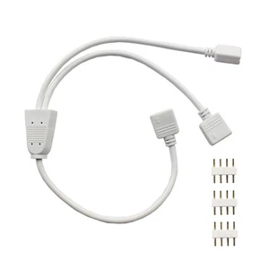 1 to 2 Ports Female Connection Cable for LED RGB Strip + 3 Free 4-pin Connector - Picture 1 of 4