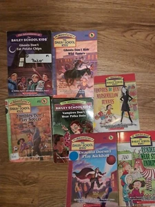 Lot Of 7 Bailey School Kids Vintage 90s Kids books PB vampires Dracula reindeer - Picture 1 of 4