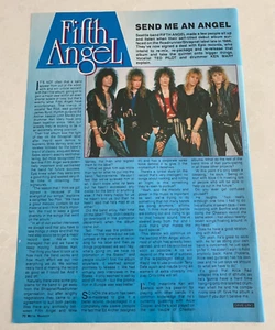 FIFTH ANGEL Metal Hammer Magazine 1988 1 Page Article Seattle Band - Bild 1 von 1