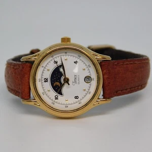 Orologio Timex 364 T CELL Indicatore Giorno/Notte Quarzo Analogico Donna Batteria Nuova - Foto 1 di 10
