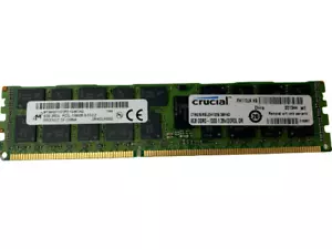 8GB Crucial 2Rx4 PC3L-10600R DDR3-1333 ECC Server RAM CT8G3ERSLD41339 Micron - Picture 1 of 1