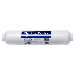 iSpring Inline Post Carbon Water Filter Replacement Cartridge 1/4" Quick Connect - Picture 1 of 5