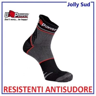 Calzini da Lavoro Calze U POWER Corti UPOWER Uomo Sportivi Resistenti Tecnico