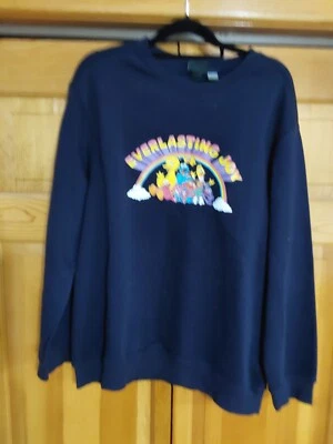 Nwt Sesame Street Womens Crew Sweatshirt "Everlasting Joy" Navy Xl - Image 1 of 2