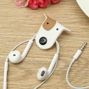 Dog Doggie Earbud Headphone Cable Cord Organiser Manager Wrap UK Winder - Picture 1 of 8