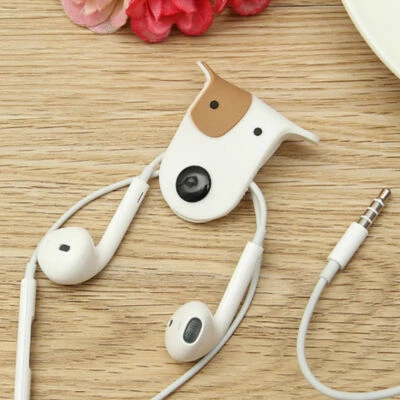 Dog Doggie  Earbud Headphone Cable Cord Organiser Manager Wrap UK Winder - Image 1 of 4
