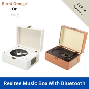 Rexitee Hifi Retro Case Time Music & CD Record Player With Bluetooth & Speakers - Picture 1 of 20