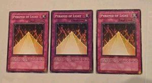 Yugioh - Pyramid of Light MOV-EN004 Common Promo 3x - Damaged, MP, LP - Picture 1 of 3