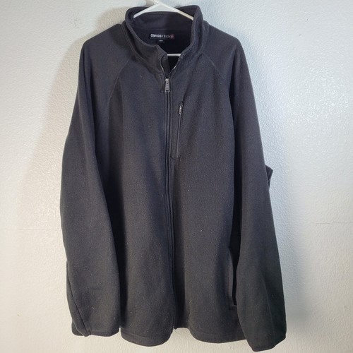 VETEMENTS Giacca Swiss Tech Pile Nero Cerniera Taglia 3XL