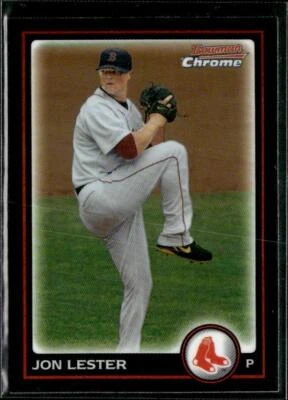 2010 Bowman Chrome #82 Jon Lester Refractors - Image 1 of 2