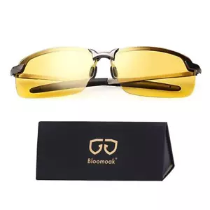 Bloomoak Nachtfahrbrille fahren | nachtbrille zum autofahren | HD Halbrand - Bild 1 von 7