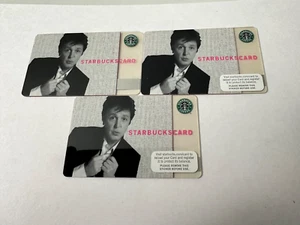 PAUL McCARTNEY Collectible STARBUCKS Gift Card LOT OF 3 - 2007! - Picture 1 of 4