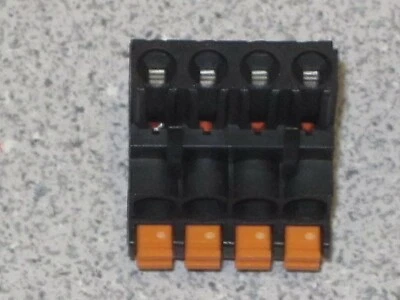 30 Weidmuller 1000050001 4 Position Terminal Block Plug Connector Female Germany - Image 1 of 4
