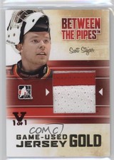 2010-11 ITG Between the Pipes Gold Jersey Vault Ruby 1/1 Scott Stajcer #M-54 0c3