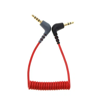 3.5mm TRS to TRRS Patch Adapter Cable Compatible with Rode SC7/BOYA-MM1