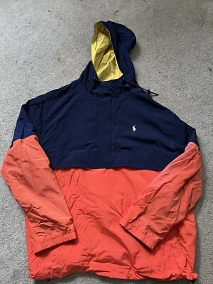 Polo Ralph Lauren производительность Мужская куртка ветровка легкий синий/оранжевый M - Изображение 1 из 4