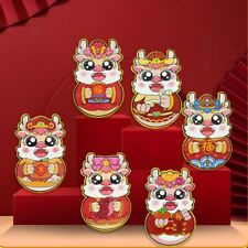6PCS/SET Chinese Dragon Year Red Pocket Envelope Lucky Bags for Money