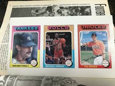 Vintage Michael Jordan 1991 Superstar Rookie Magazine Card Panel Mint Condition