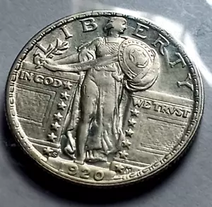 1920 S STANDING LIBERTY QUARTER, ORIGINAL - Picture 1 of 3