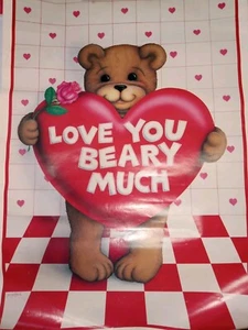 Poster Vintage Love You Beary Much Gal Gastfield PC0350 Laminato San Valentino Display - Foto 1 di 4