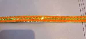 WTP Tape 5 Feet -5/8" Scallop Orange/Green Chartreuse Lures, Spoons, Flashers - Picture 1 of 3
