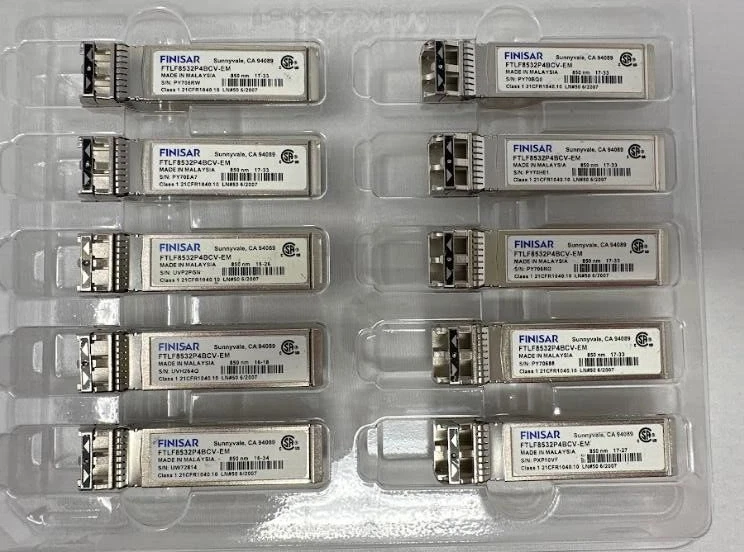 FTLF8532P4BCV-EM FINISAR 32G Fibre Channel (32GFC) Short-Wavelength SFP+ Optical - Image 1 of 1