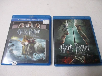 Harry Potter and the Deathly Hallows Part 1 and 2 Blu-ray - Image 1 of 2